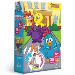 QUEBRA CABEÇA GRANDINHO GALINHA PINTADINHA 28 PEÇAS GRANDE TOYSTER PUZZLE DESENHO INFANTIL BRINQUEDO