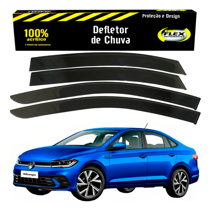 Jogo Defletor Calha Chuva Virtus 1.0 Tsi 2023 A 2025 em Oferta na Shopee