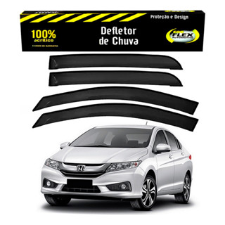 Jogo Defletor Calha Chuva Honda City 1.5 16v 2015 A 2017 em Oferta na Shopee