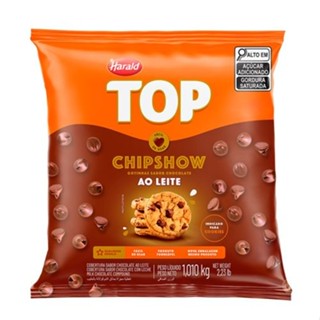 Chocolate ao Leite Chipshow Forneável Top Harald 1,01Kg em Oferta na Shopee