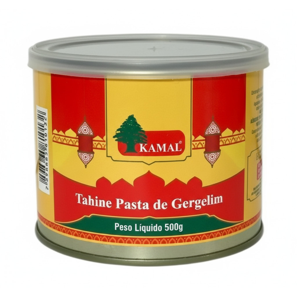 TAHINE Pasta de Gergelim Balde lata 500g - Kamal em Oferta na Shopee