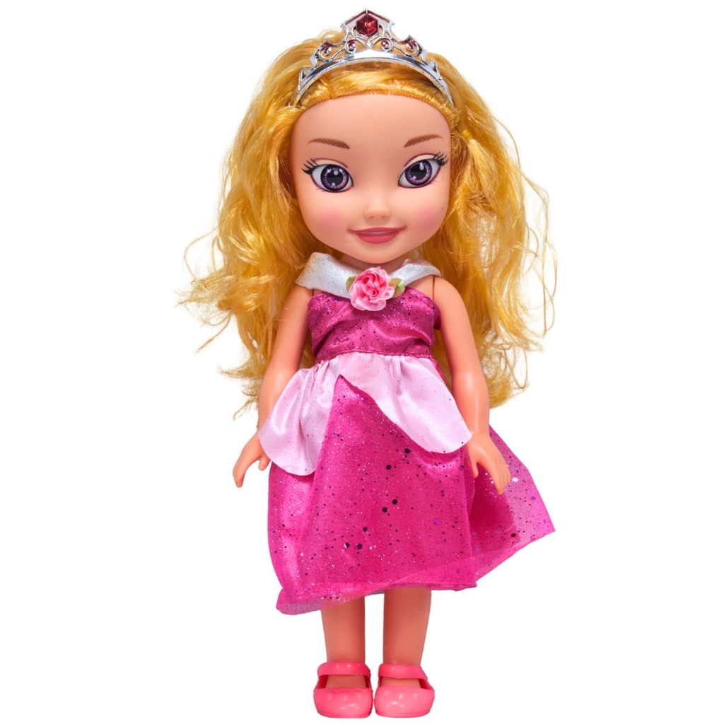 Boneca Princesa Articulada Acessórios Vestido Rosa Som - Castela em Oferta na Shopee