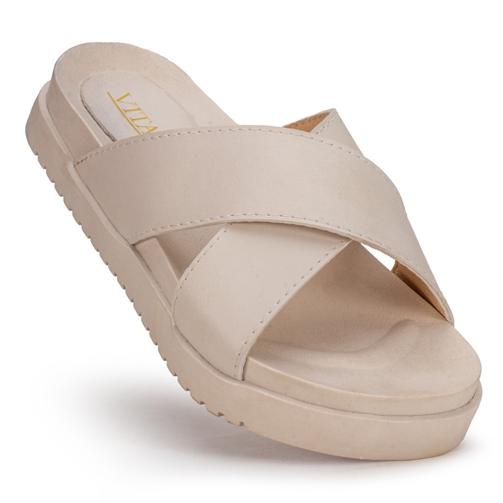 Papete Feminina Rasteira Flatform Confortavel Básica Leve Solado Antiderrapante