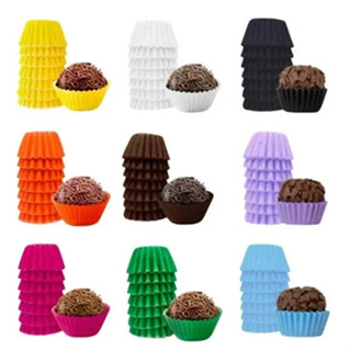 200 Un Forminha De Papel Lisa N5 Para Brigadeiro, Beijinho, Doces em Oferta na Shopee