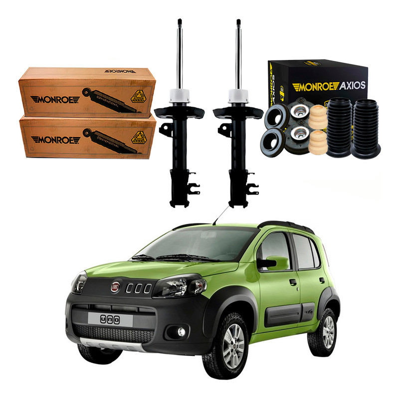 Kit Amortecedor Dianteiro Novo Uno Way 1.0 1.4 2010 A 2016 em Oferta na Shopee