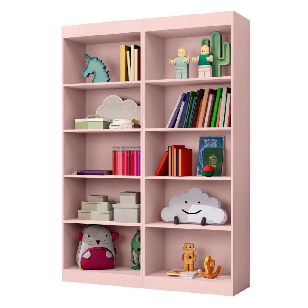 Conjunto 2 Estante Livreiro Multiuso Larissa em Oferta na Shopee