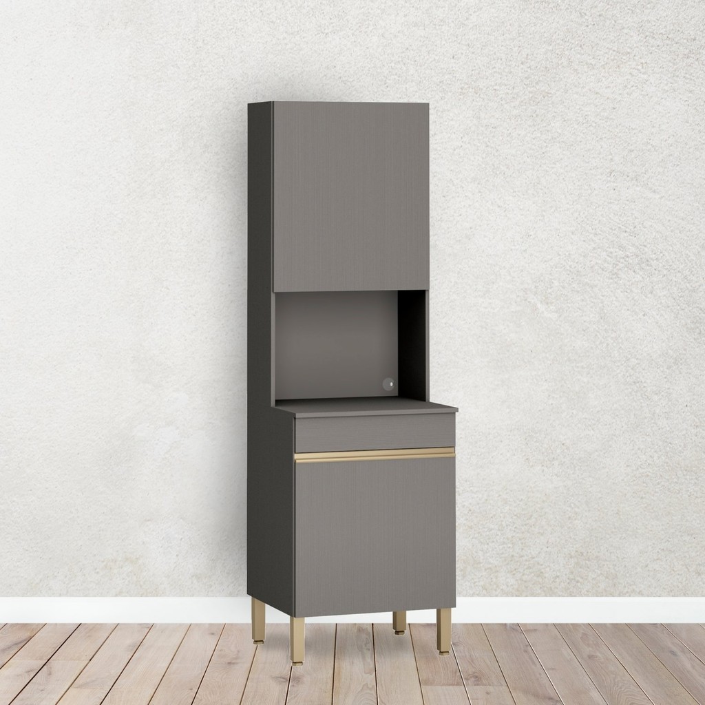 Paneleiro 2 Portas 193x60cm Line Gris em Oferta na Shopee