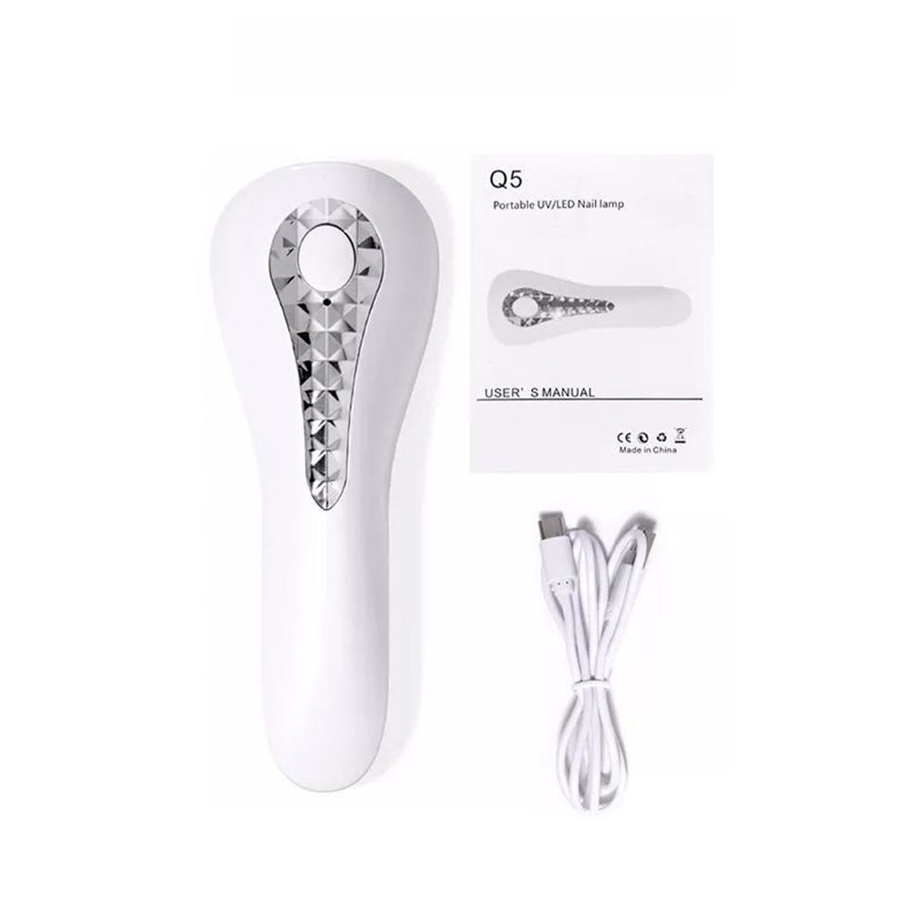 Mini Cabine Portátil LED/UV para Unhas com 5 Lâmpadas 18W