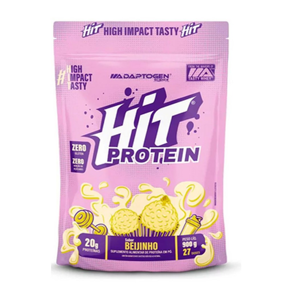 Hit Protein - Refil 900g Beijinho - Adaptogen em Oferta na Shopee