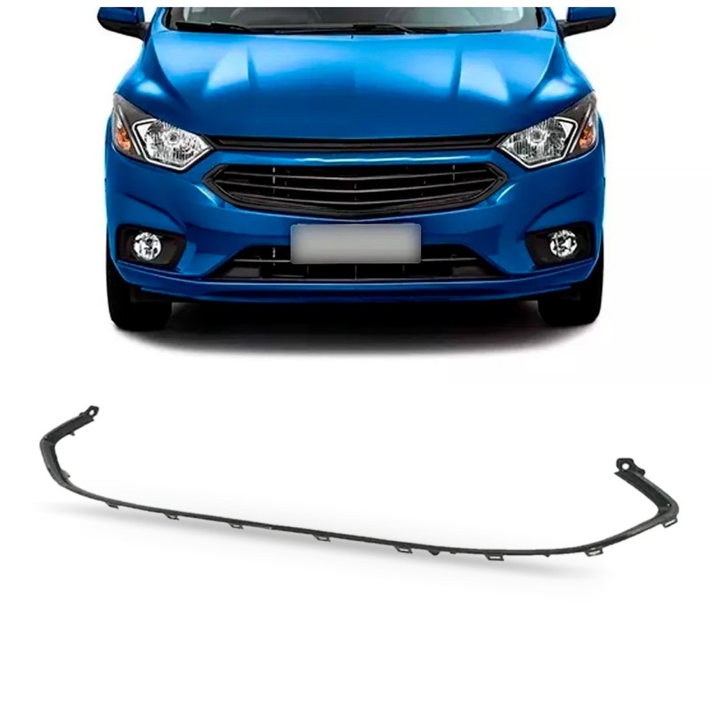 FRISO SUPERIOR PARACHOQUE DIANTEIRO ONIX 2017 2018 2019 CINZA em Oferta na Shopee