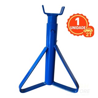 cavalete automotivo  preguiça tripé - até 2 Ton. Azul 1 unidade em Oferta na Shopee