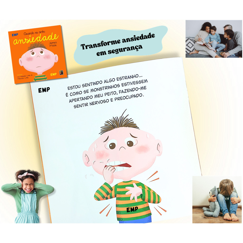Livro Infantil Coleção Sentimentos e Emoções - Quando Eu Sinto Ansiedade