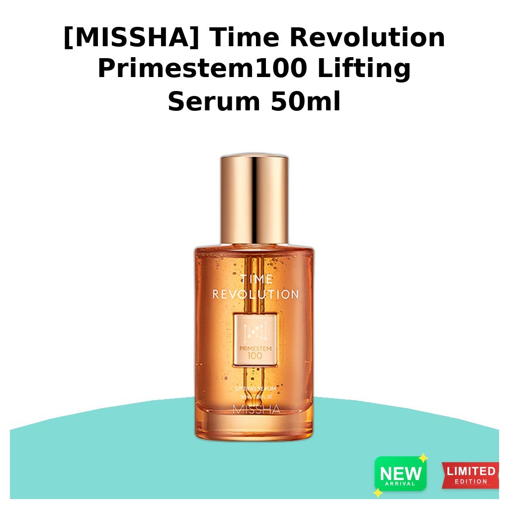 [MISSHA] Time Revolution Primestem100 Lifting Serum 50ml/Soro Coreano/Efeito Firmador Por gogolark