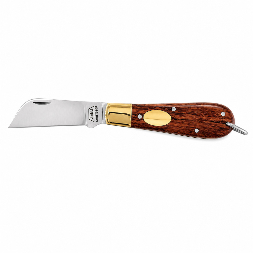 Canivete Zebu Barretos R2 609 Lâmina Aço Carbono 82mm Pesca