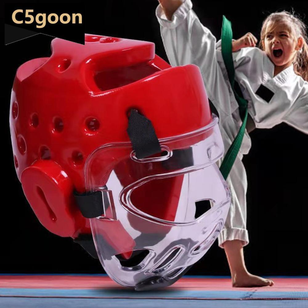 C5GOON Profissional Taekwondo Protetor De Cabeça MMA Capacete Muay Thai Boxe Karate Guarda Kickboxing E9H1