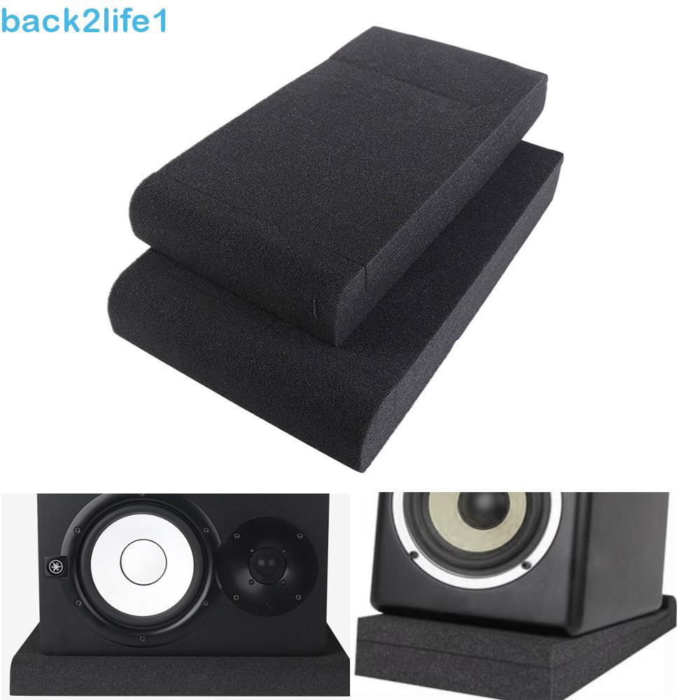 BACK2LIFE1 Almofadas De Isolamento De Alto-Falantes Som 33x27x4cm Subwoofer Desktop Falante Espuma Acústica