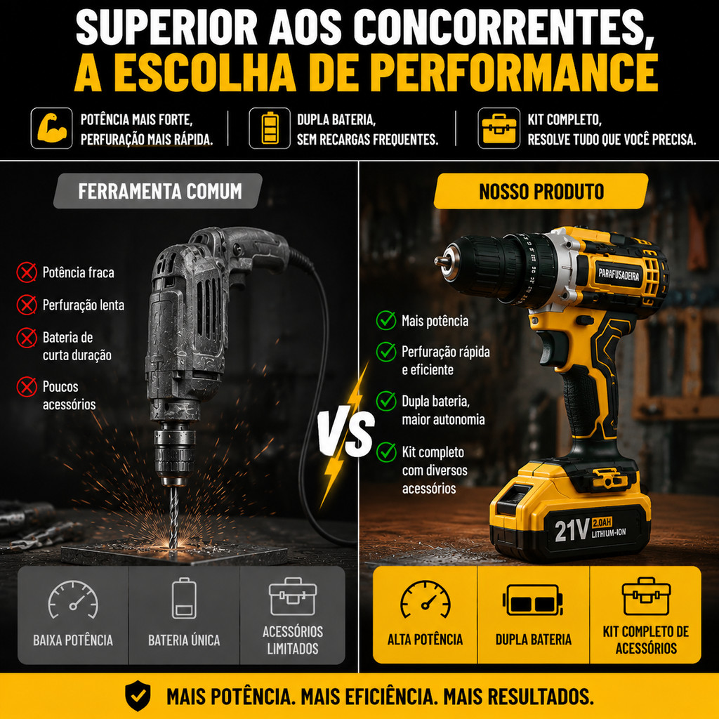 Furadeira e Parafusadeira 26V — foto 6