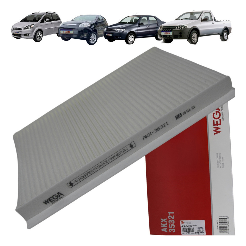 Filtro Ar Cabine Idea Palio Siena Strada Fire Wega