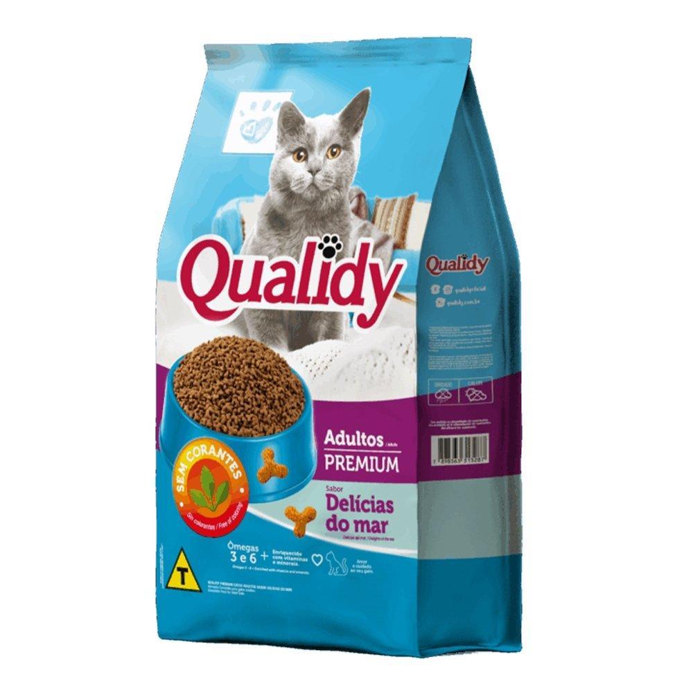 Ração Qualidy Premium para Gato Adultos Delicias do Mar 1Kg