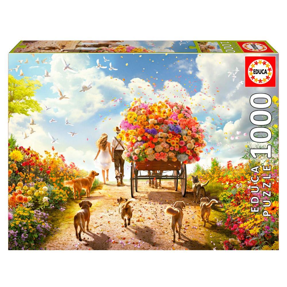 Puzzle 1000 Peças Caminho das Flores - Educa 19921
