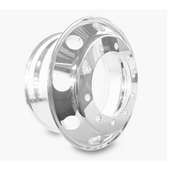 Roda de Alumínio Forjado, Aro 22,5 X 8,25 10 Furos Retos, Pneu 295