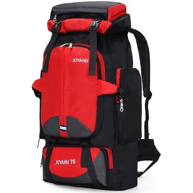 Mochila De Caminhada Lawaia 70L Rucking Camping Leve Bolsa De Viagem Ao Ar Livre Trekking Mochilas De Grande Capacidade