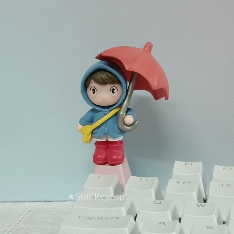 Novo Personalizado Artesanal Keycaps Bonito Guarda-Chuva Meninas ECS Tampas Decorativas Teclado Mecânico Acessórios Capa
