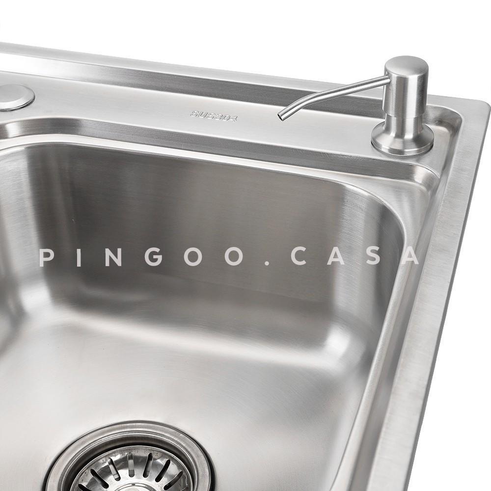 Kit Cuba p/ Cozinha Gourmet Pia Dupla Aço Inox com Acessórios e Tábua de Corte Ticunas Pingoo · foto 2