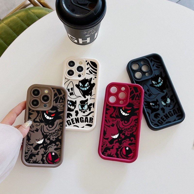 Capa De Telefone Pokémon Gengar Para Infinix Note 60 40 50 Pro Plus 50X 50S 30 ZERO 30 4G 5G Silicone Líquido Leve Casal