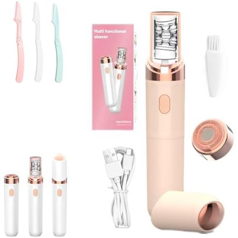 Removedor de Pelos Faciais Novo 2026, Epilador Facial Portátil Recarregável e Lavável para Mulheres, Epilador Facial Fem