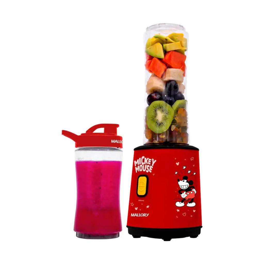 LIQUIDIFICADOR INDIVIDUAL MICHEY DISNEY 127v MALLORY VERMELHO