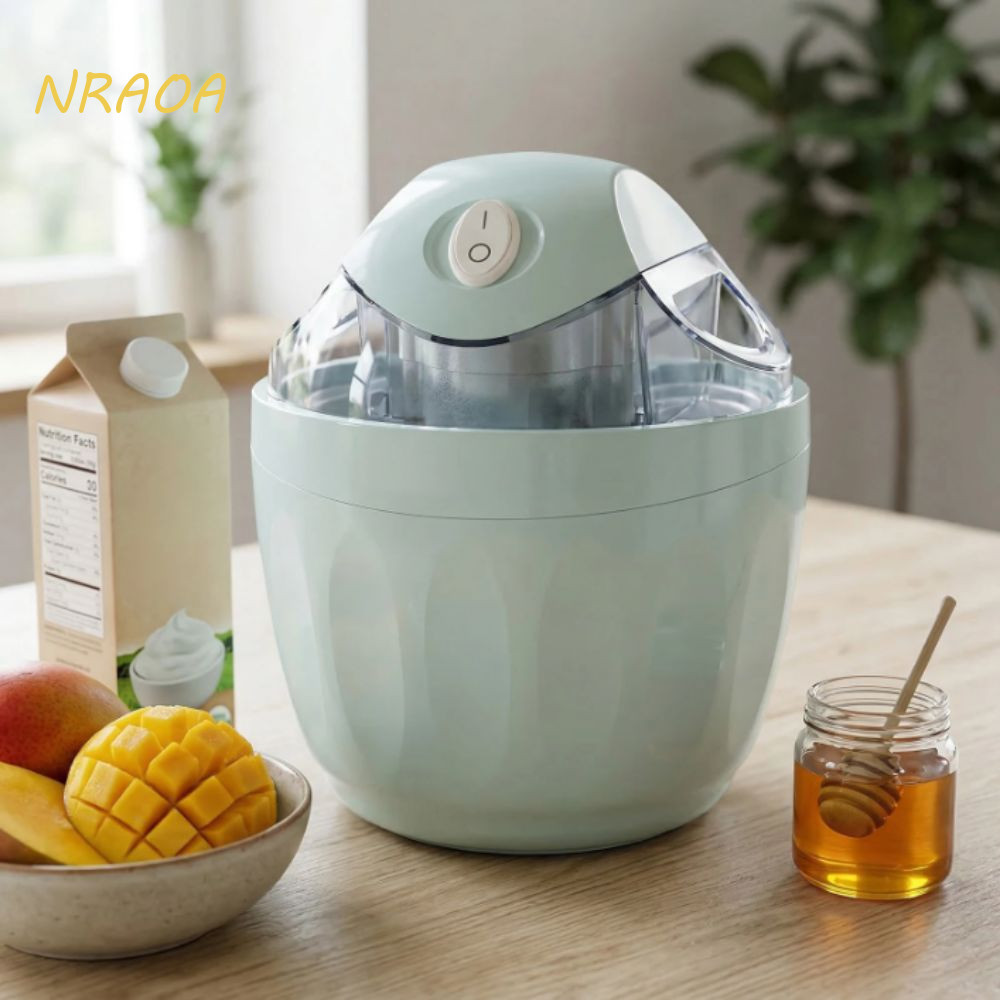 Sorveteira Elétrica NRAOA , Sorvete Elétrico Doméstico Com Design Portátil | Smoothie Capacidade 500ml
