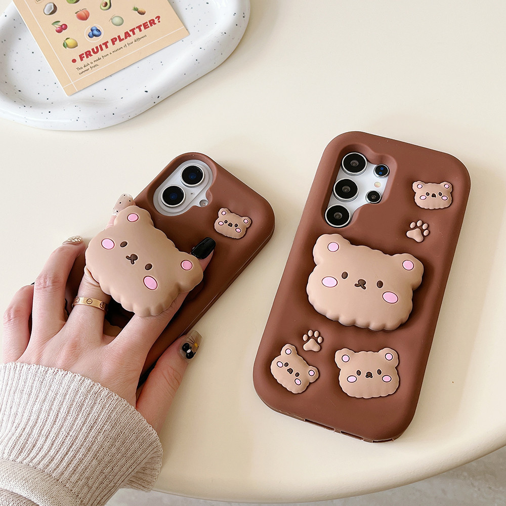 Para Samsung Galaxy S21 S23 S24 FE Ultra A12 A13 A14 A15 A24 A25 A35 A51 A31 A30S A52 A53 A54 A55 A50S A04S Capa De Urso