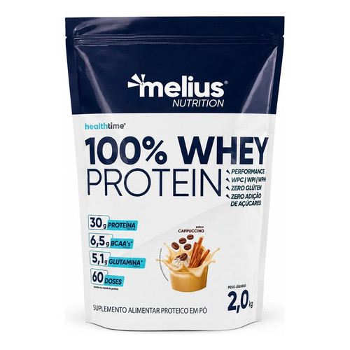 Whey Protein 100% 2kg 30g Proteína 6.5g Bcaa 50 Doses