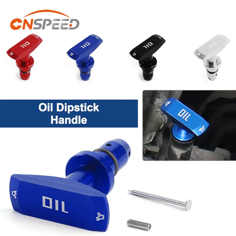CNSPEED Alavanca de Puxar para Medidor de Óleo do Motor para Ford Mustang GT V8 GT500 99-11 Acessórios Automotivos em Al