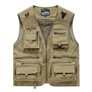 Colete masculino, adequado para pesca e fotografia ao ar livre, ideal para uso casual na primavera e no outono, disponív
