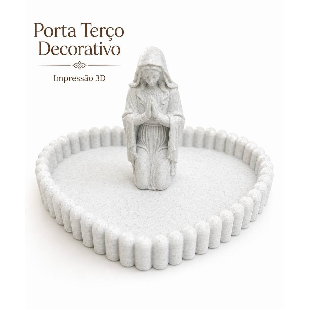 Porta Terço Nossa Senhora Decorativo Católico Organizador de Terço Decoração Religiosa Presente Oração