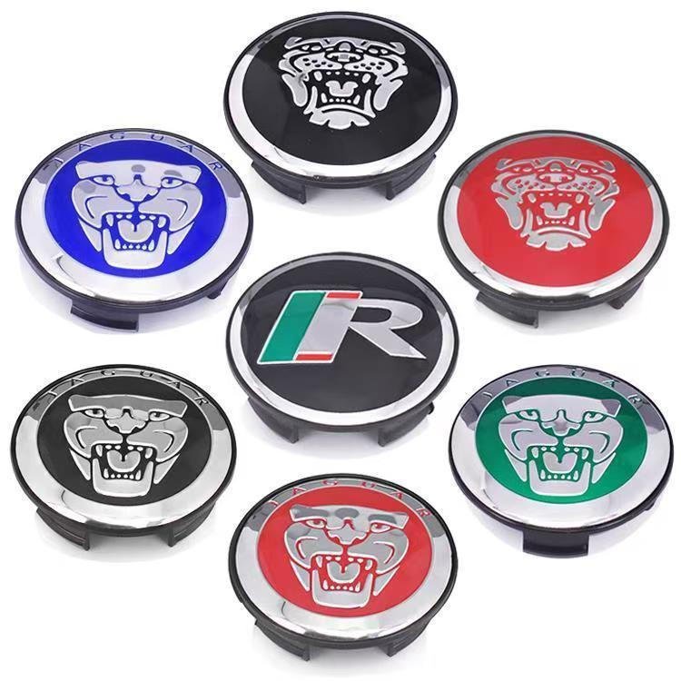 Adequado para calotas de roda Jaguar de 59mm, modelos AGUAR XF XJL XK X-TYPE.