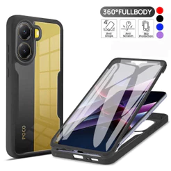 Capa Para Xiaomi Poco X8 Pro Max M8 X7 X6 F8 F7 M7 M6 C85 C81 C75 C65 360 Dupla Face À Prova De Choque Protetora De Tela