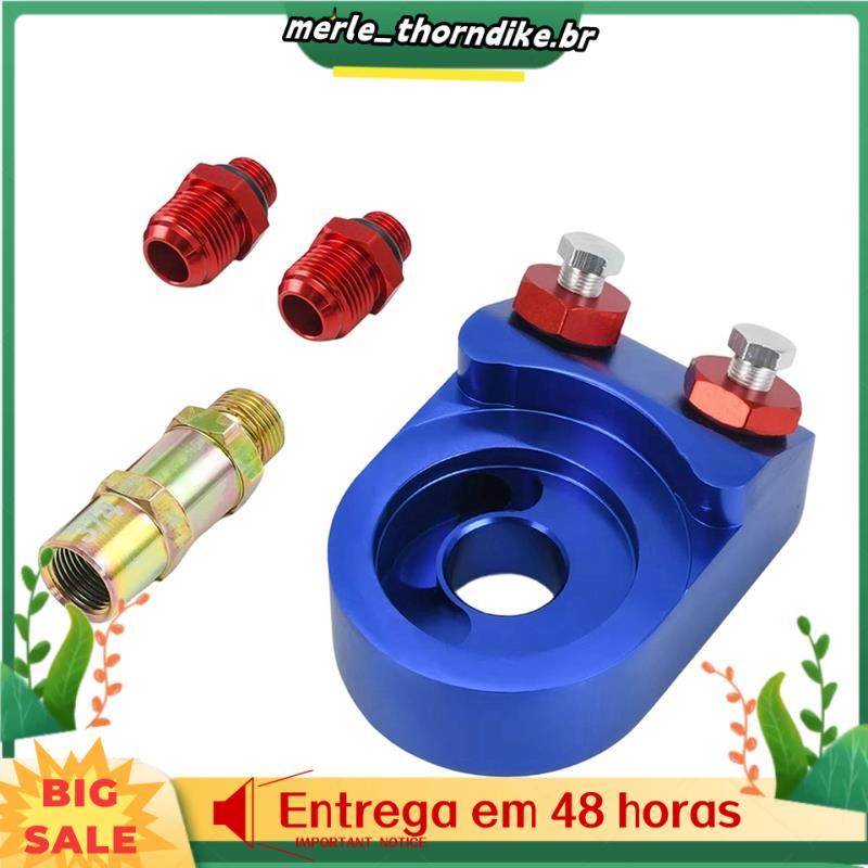 Kit De Alumínio Adaptador Sanduíche De Filtro De Óleo Para Placa Turbo T3 T4 10AN