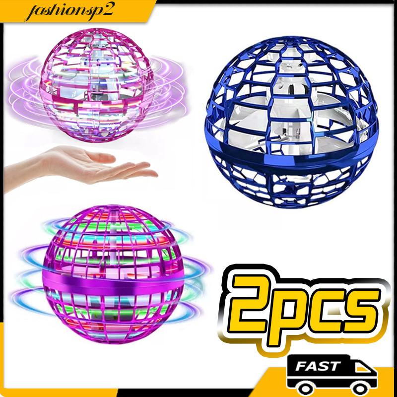 2Pcs Brinquedo Bola Voadora LED Bola Voadora Mágica De Indução Inteligente UFO Para Brinquedos Infantis Ar Livre