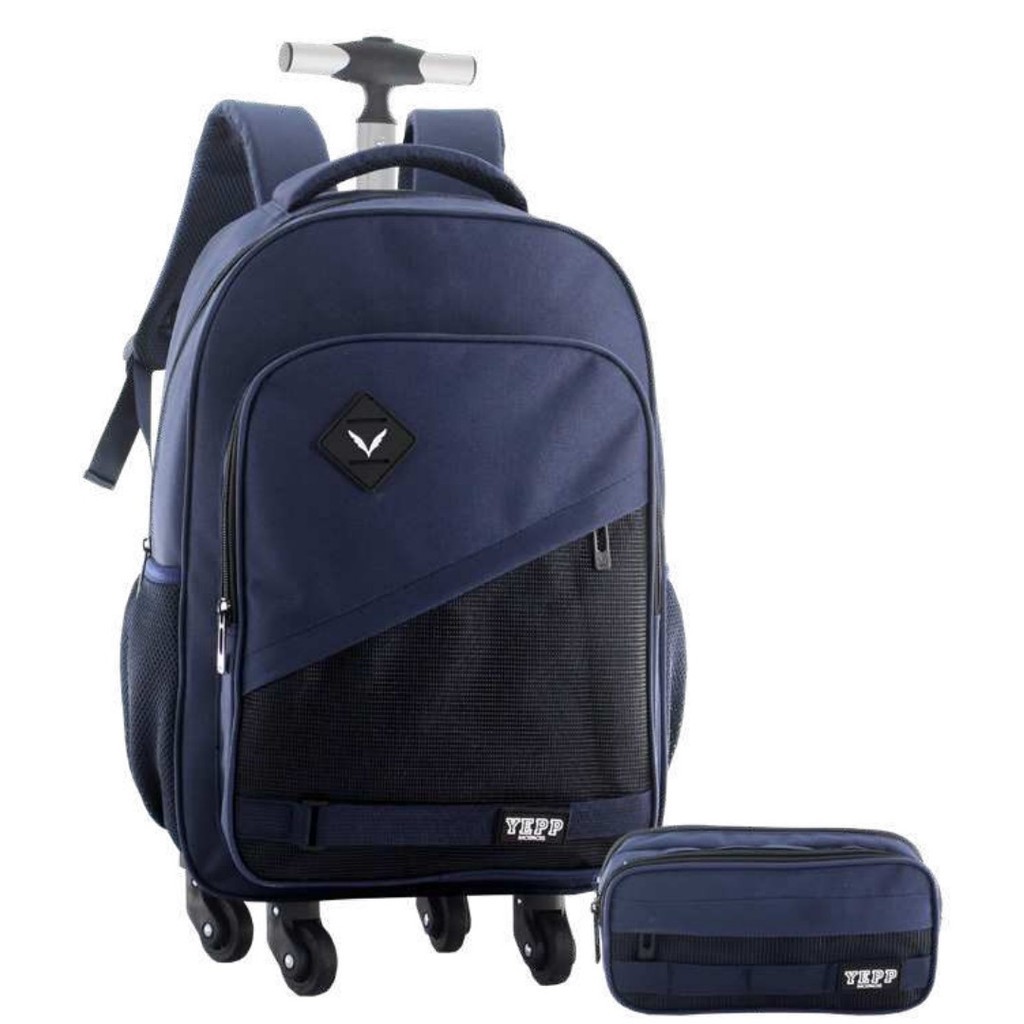 Kit Mochila 20” Com 4 Rodas 360 Escolar Juvenil Masculino Combino Conforto E Praticidade