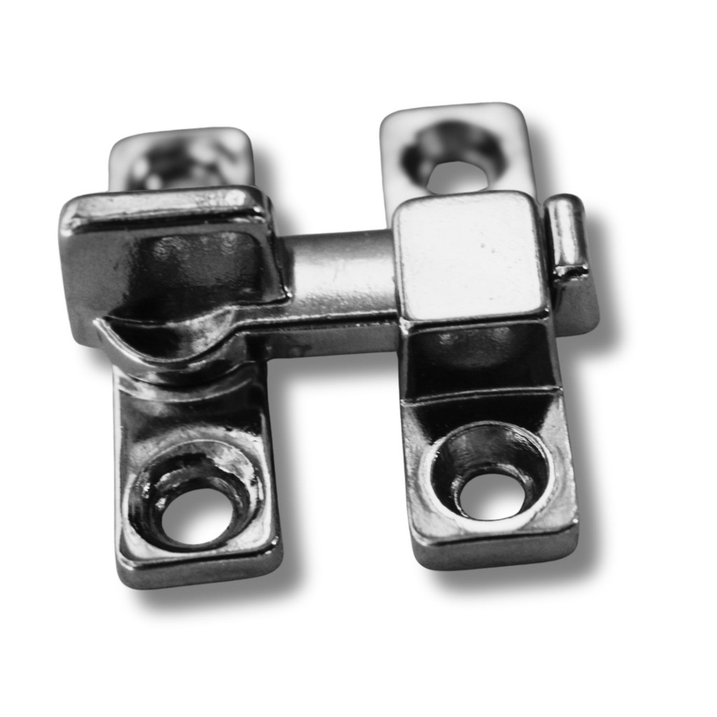 Kit c/ 6 Trincos Fecho Tranqueta Metal Bico Virado para Portas e Janelas e parafusos — imagem 2 de 2