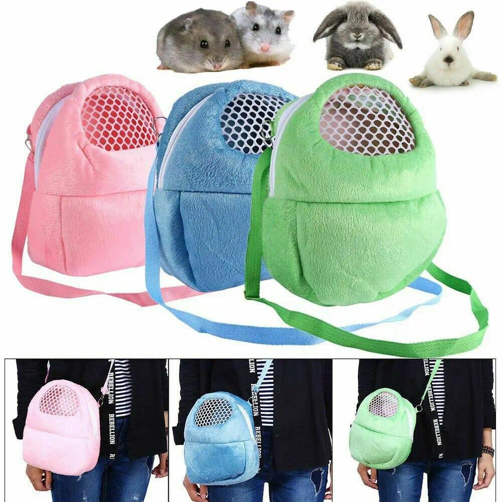 Pequeno Animal De Estimação Transportadora Coelho Gaiola Hamster Chinchila Portátil Viagem Quente Bonito Sacos Gaiolas C