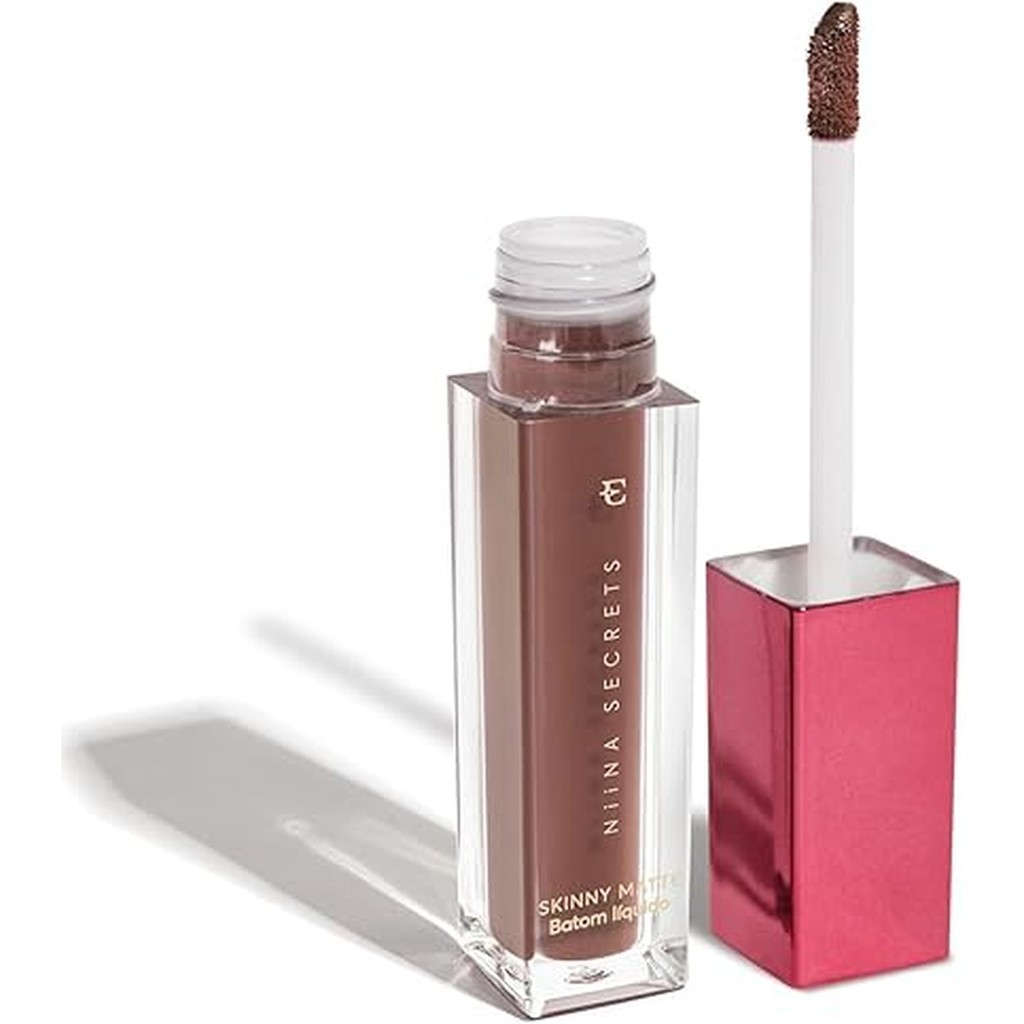 Eudora Niina Secrets Batom Líquido Skinny Matte Cor Rosa Lotus 5ml