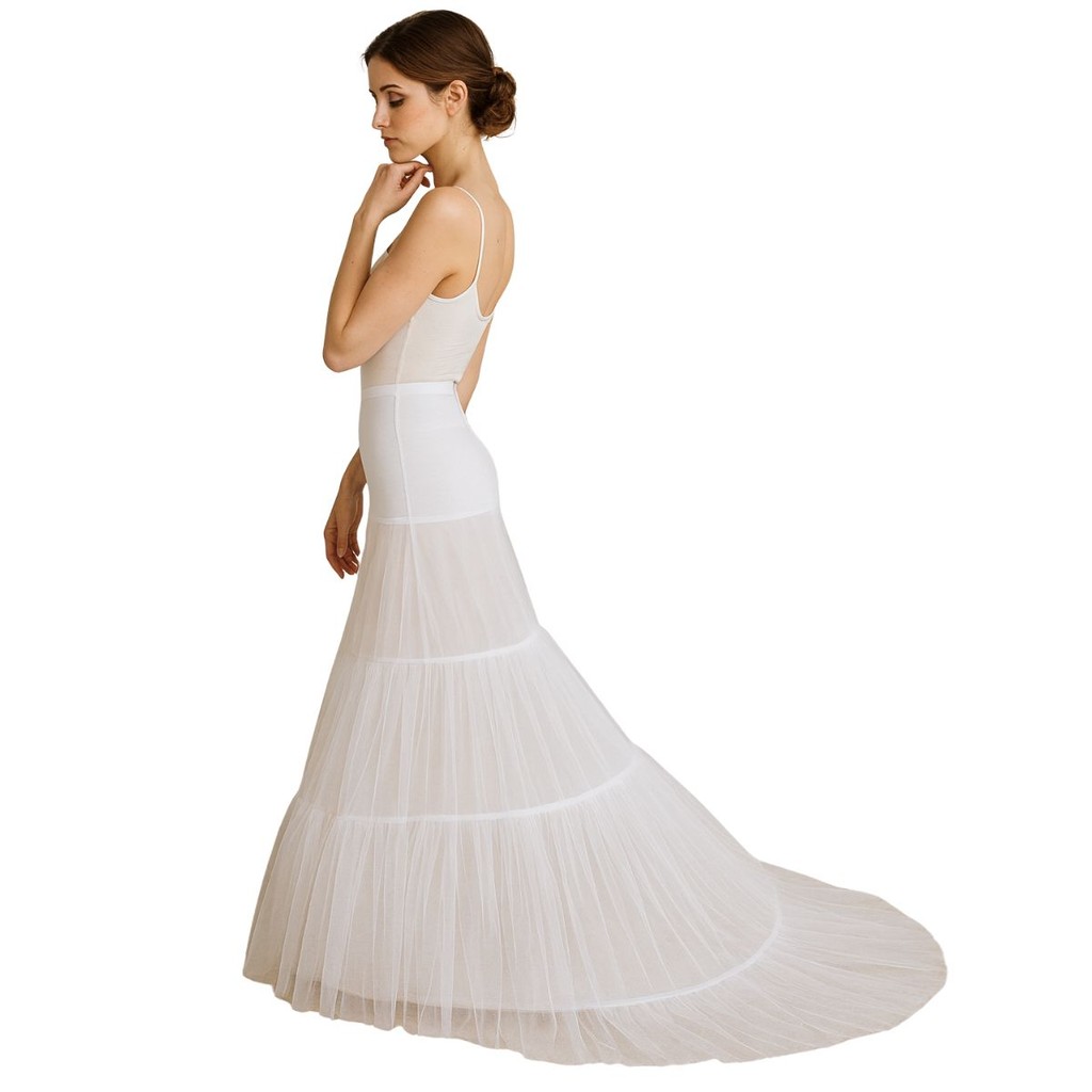 Crinolina Anágua Saiote Formato Calda Vestido Noiva Longo em Oferta na Shopee