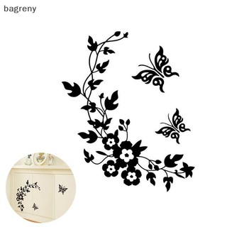 [bagreny] DIY Flores 3D Adesivo De Parede Quarto Banheiro Geladeira Adesivos Decoração De Casa BR