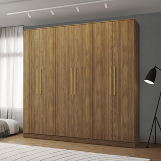 Guarda-Roupa 6 Portas 4 Gavetas Kappesberg Adapt Nogueira em Oferta na Shopee