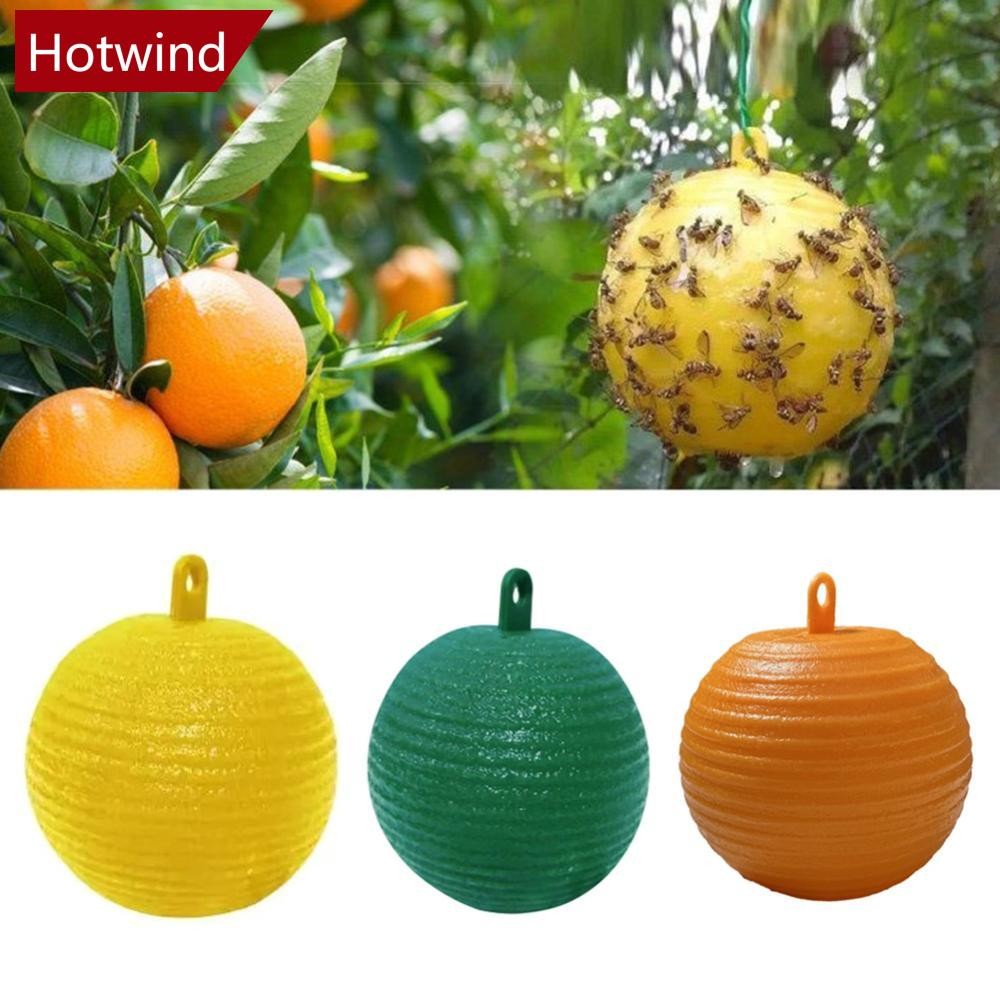 HOTWIND Pegajoso Fruta Mosca Armadilha Bola Frutas Com Adesivo Pendurado Para Jardim Pomar Fly Catcher Controle De Praga