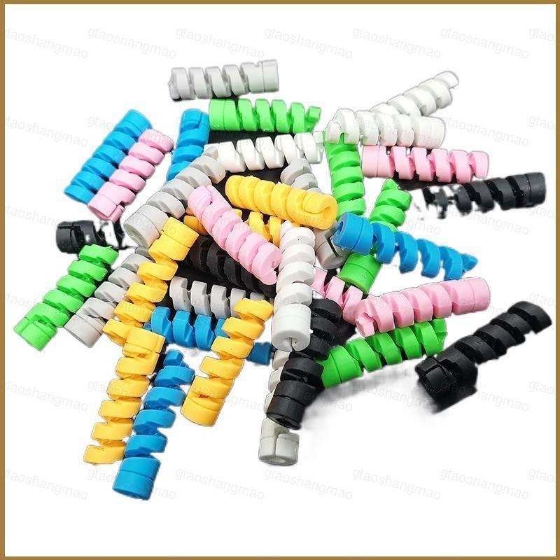 YM5 Manga Protetora De silicone Para Linha De Dados Universal Enrolador De Fio Colorido Em Espiral Robusto Durável em Oferta na Shopee